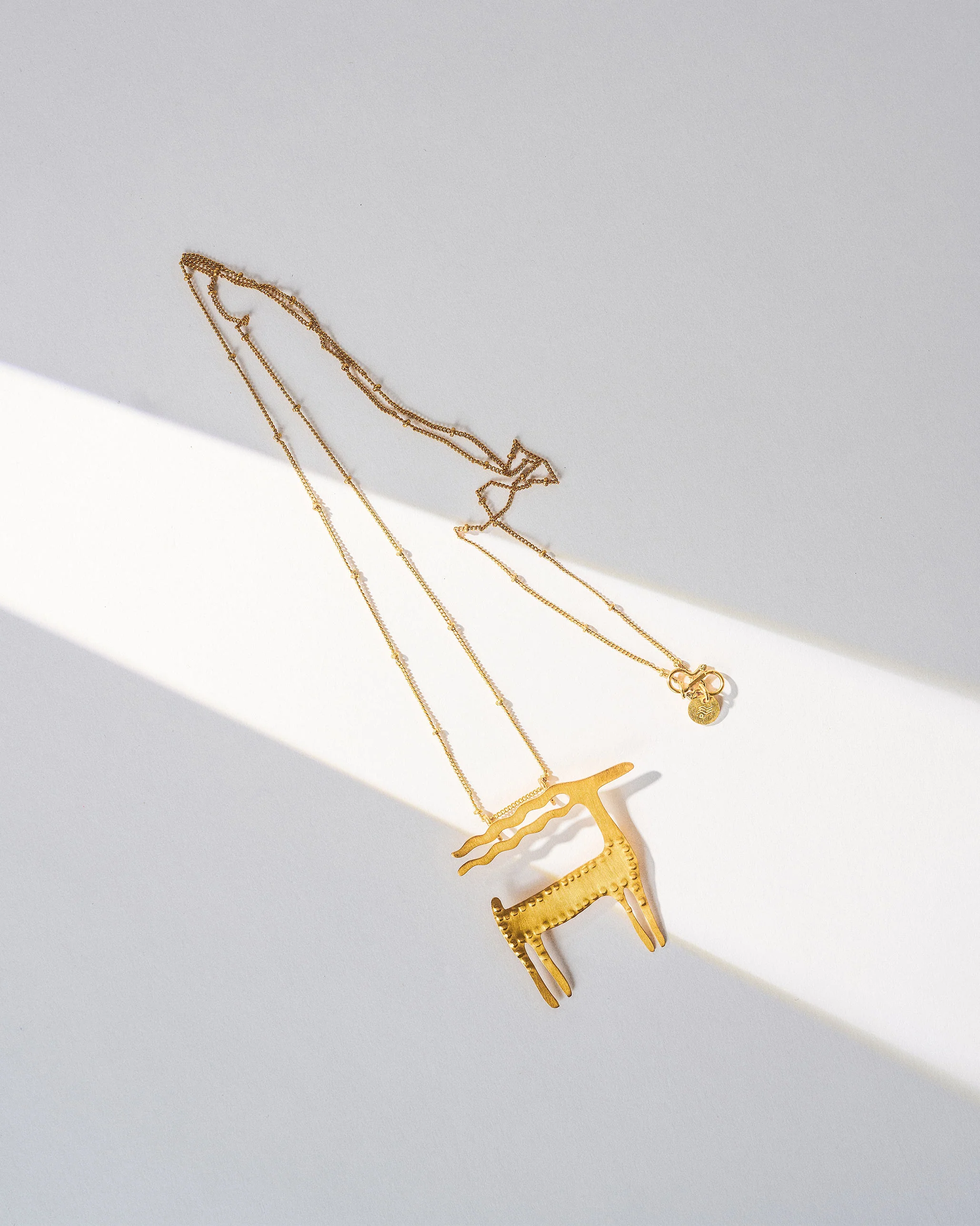 Windy Ram Necklace - Gold - Image 5