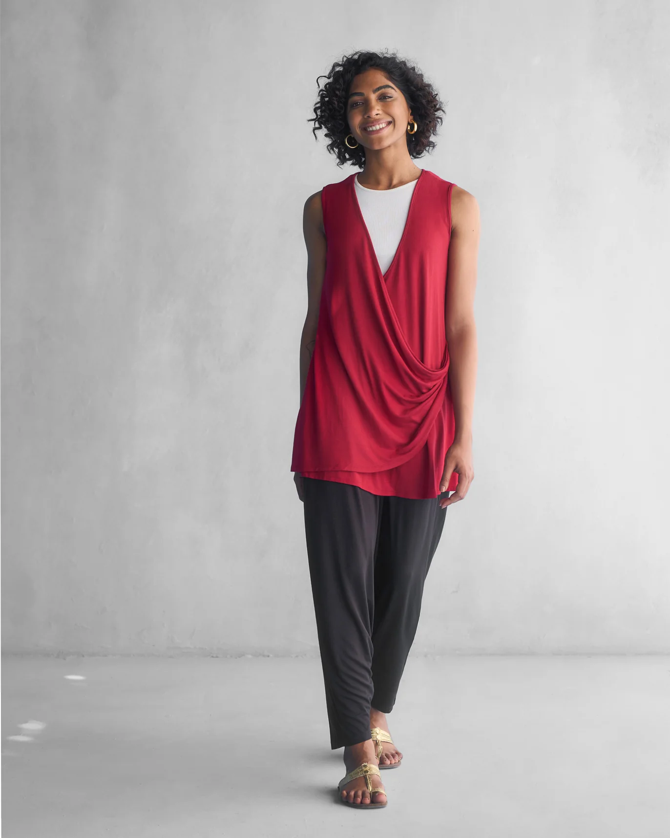 Wrap Front Top - Red - Image 7