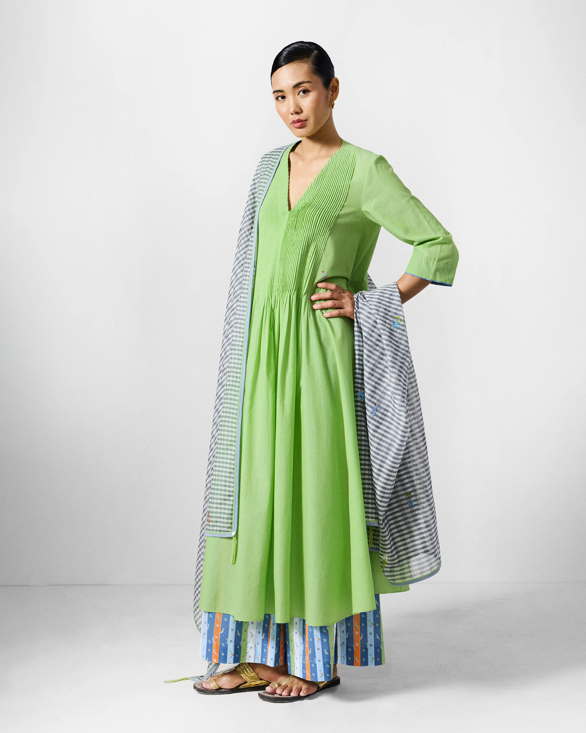 Yara Kurta - Light Green - Image 8