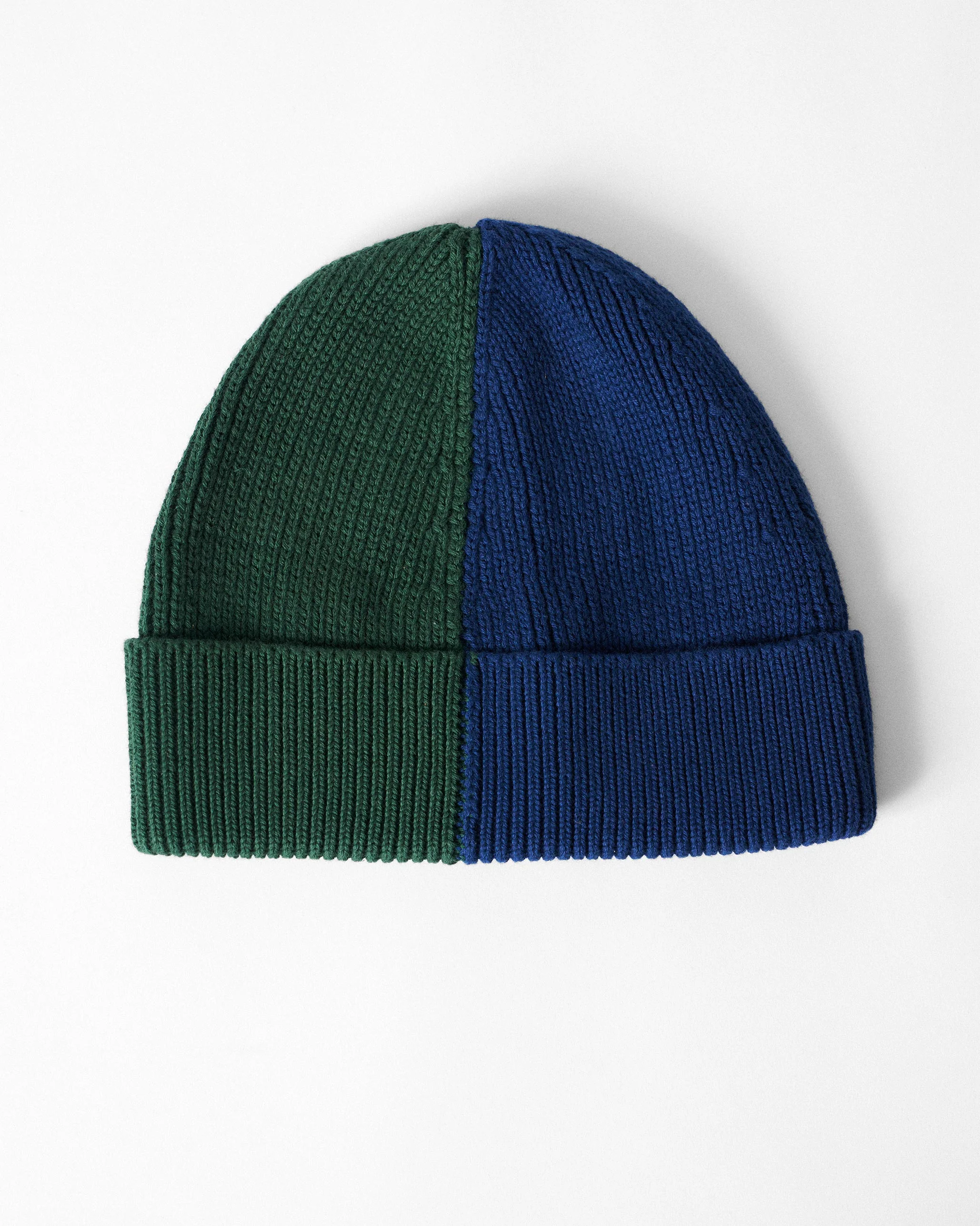Yin-Yan Beanie - Green & Navy - Image 2