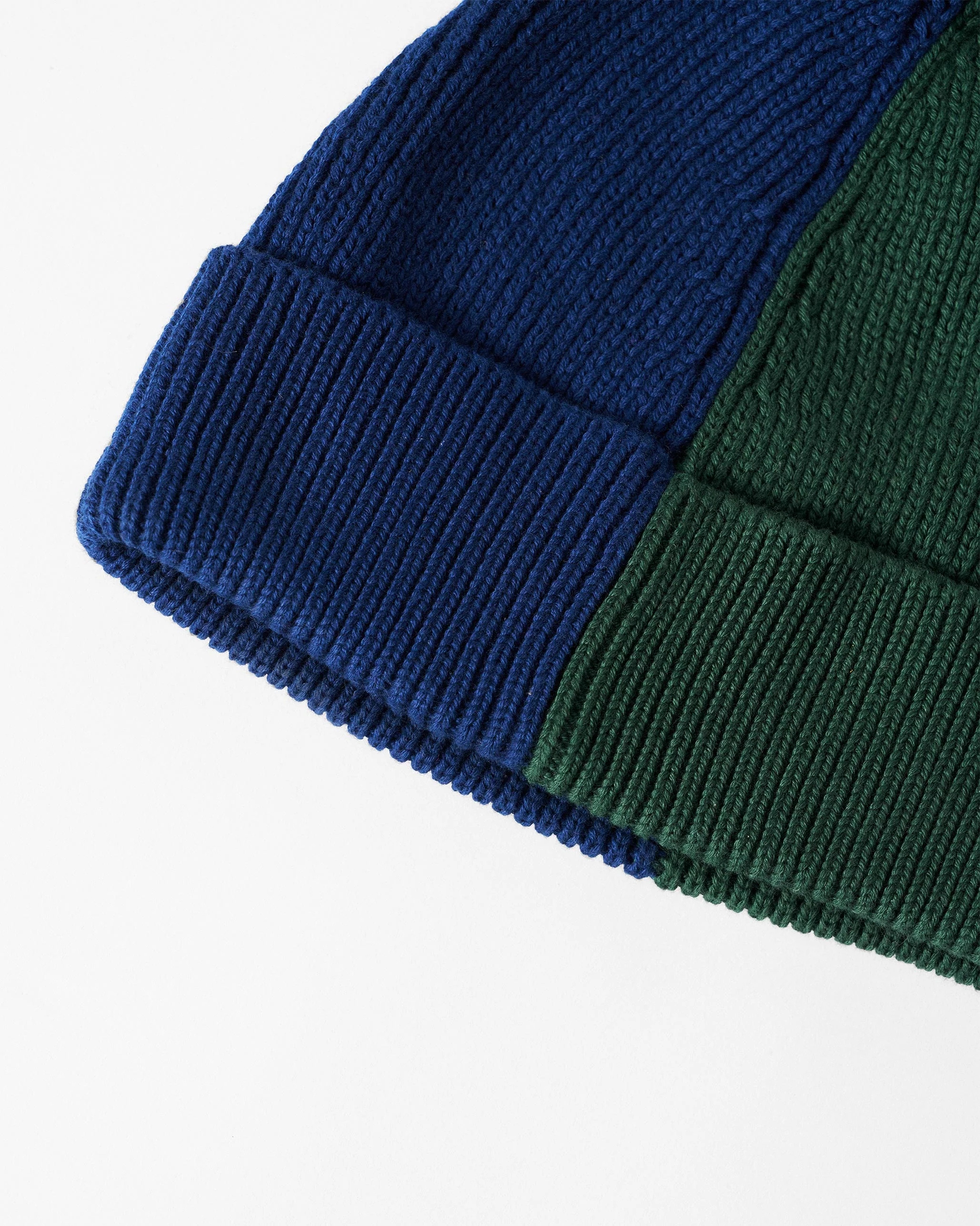 Yin-Yan Beanie - Green & Navy - Image 3
