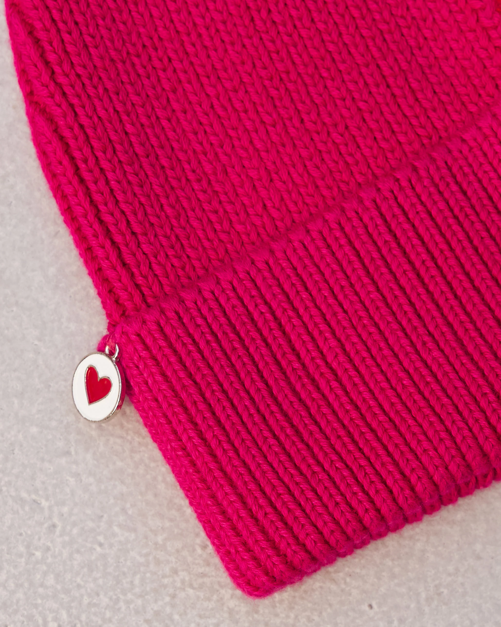 Yin-Yan Beanie - Orange & Fuchsia - Image 4