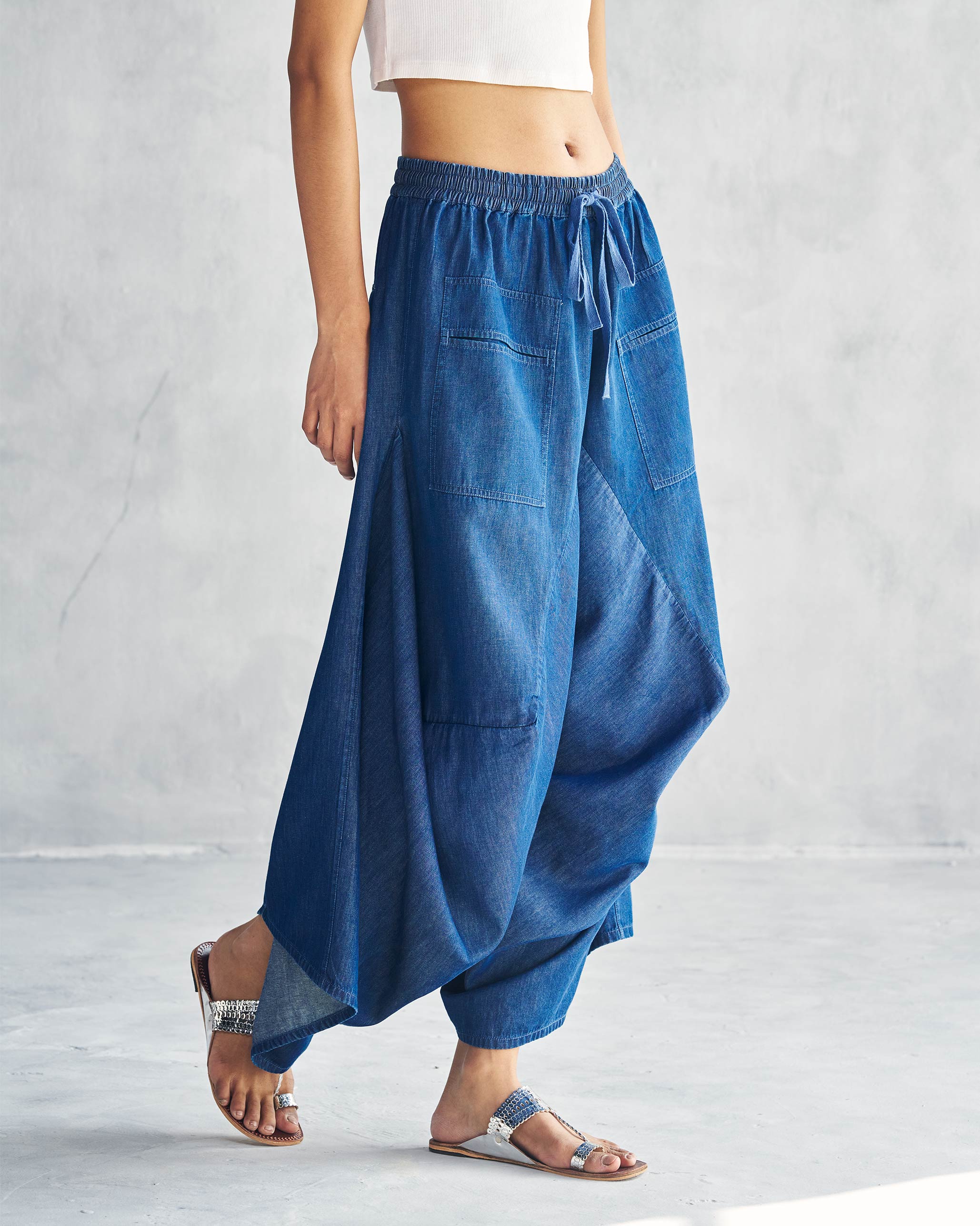 Yoka Trousers - Blue - Image 3