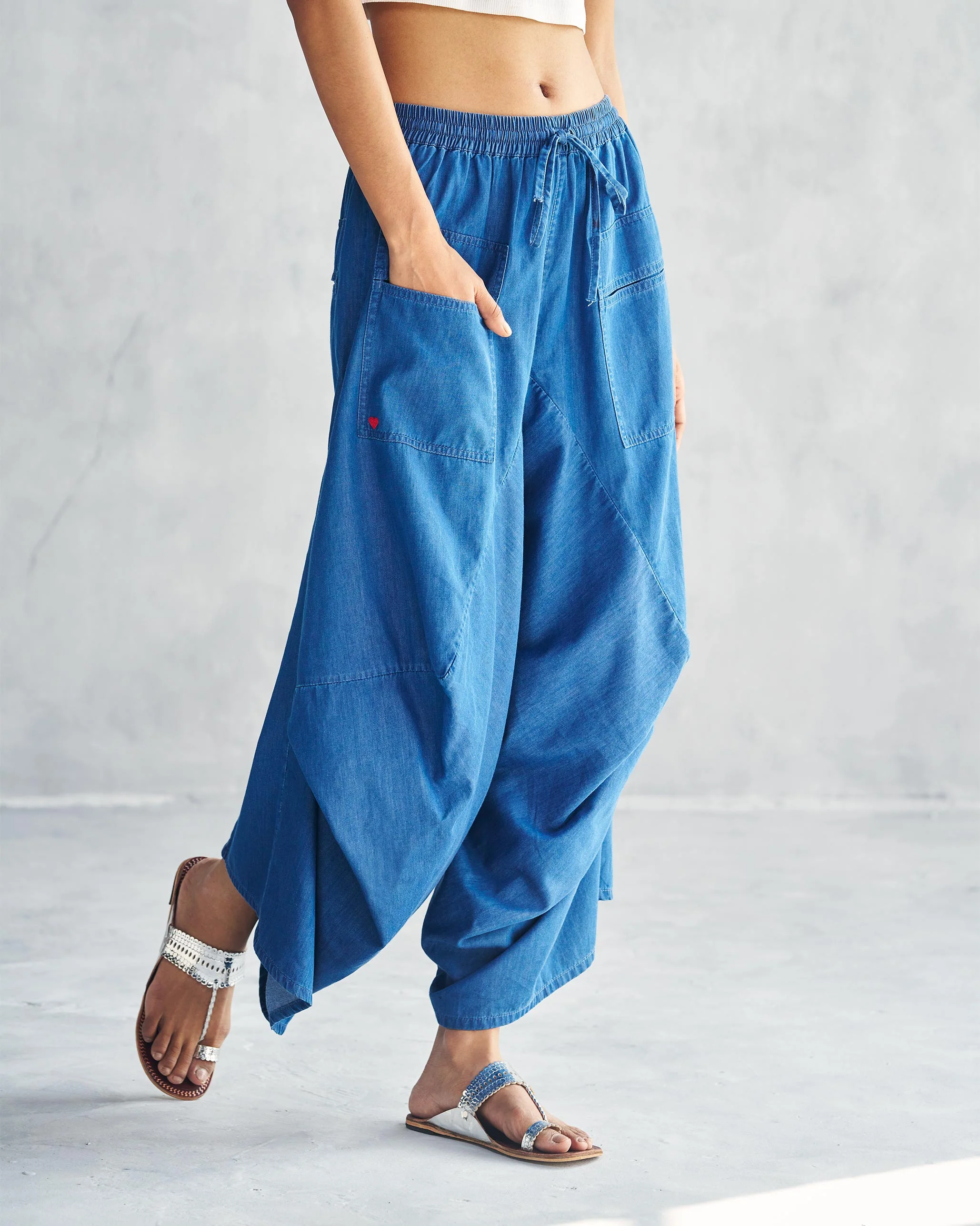 Yoka Trousers - Blue - Image 3