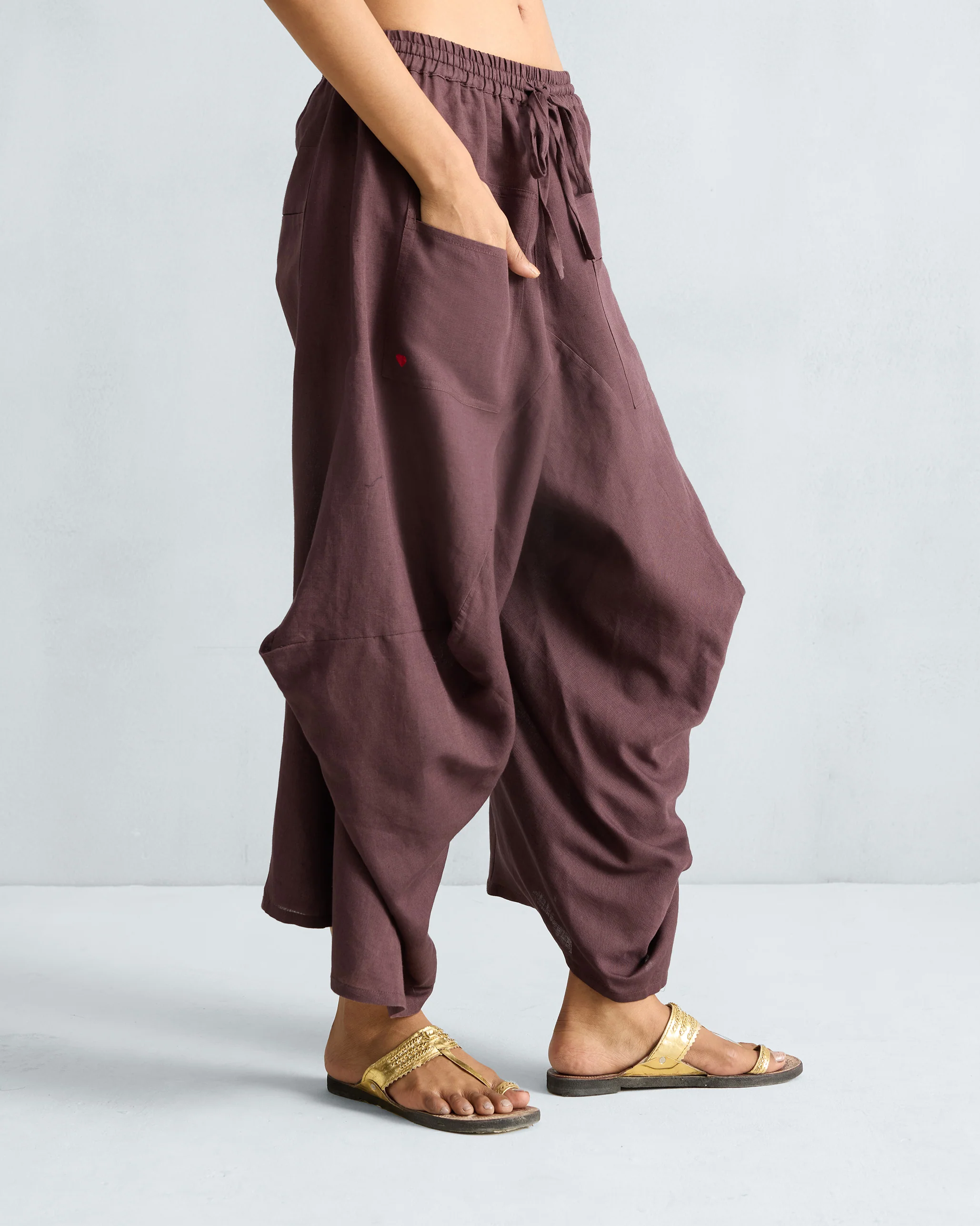 Yoka Trousers - Chocolate Plum - Image 2