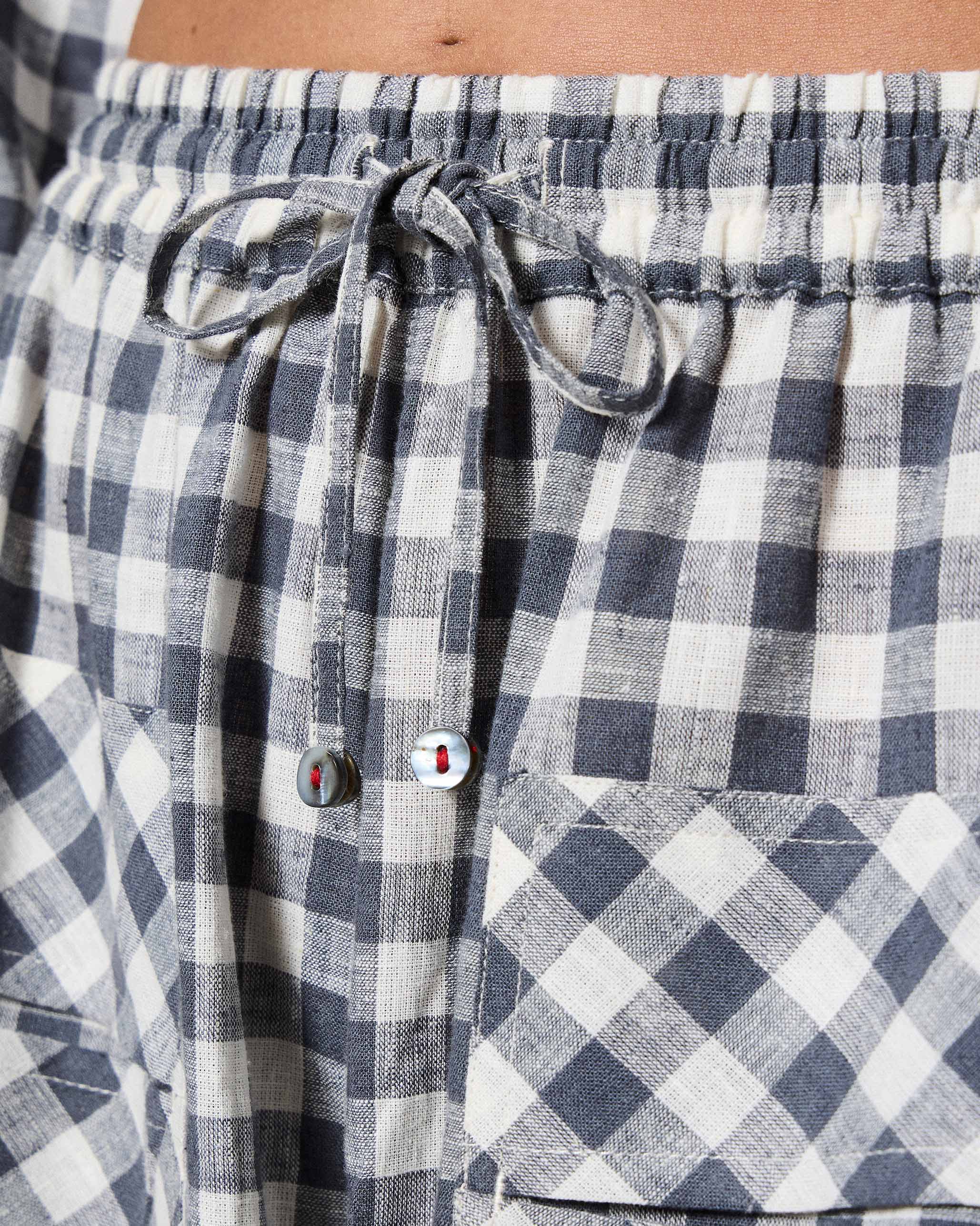 Yoka Trousers - Grey & White Checks - Image 5