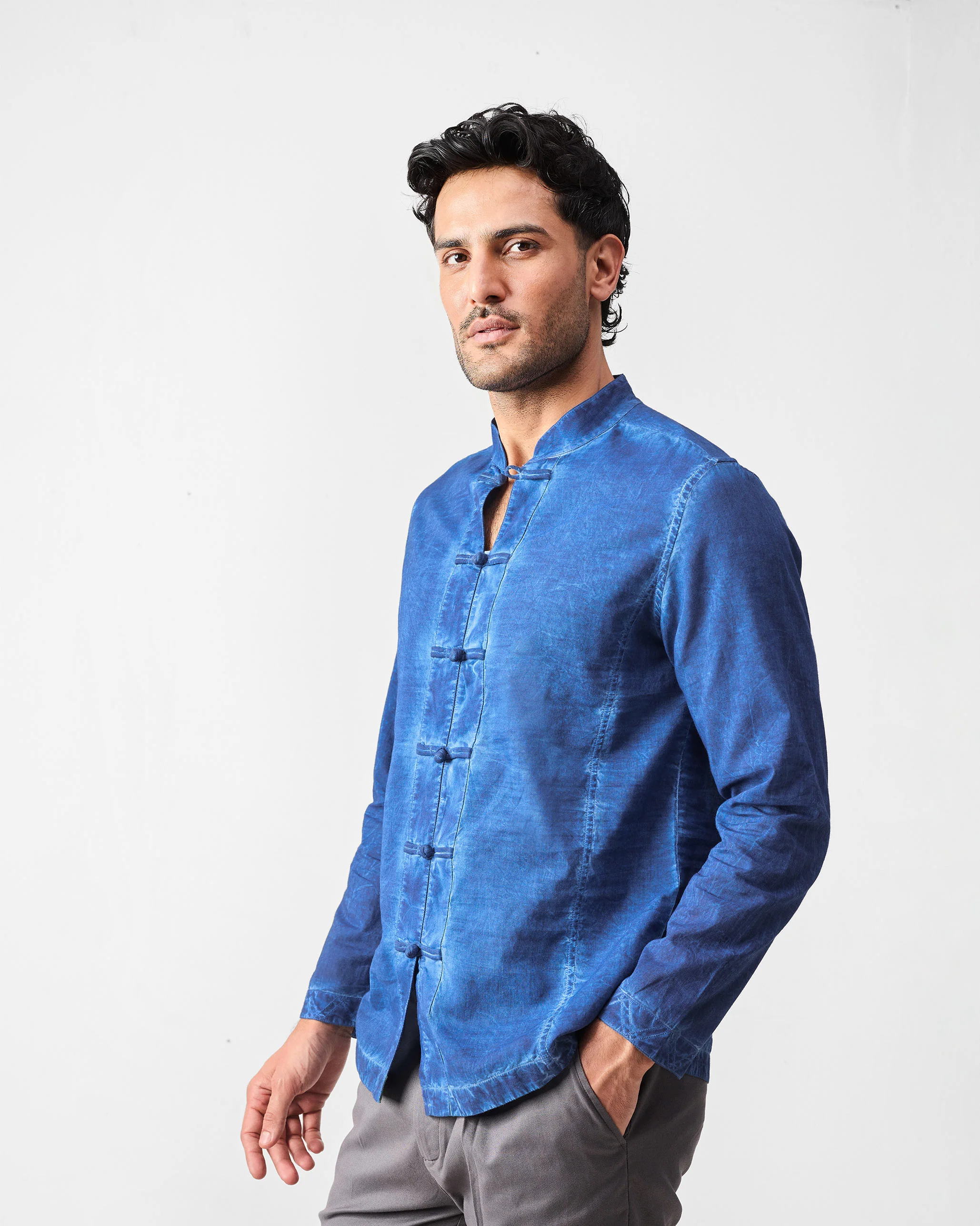 Yonaka Shirt - Navy - Image 3
