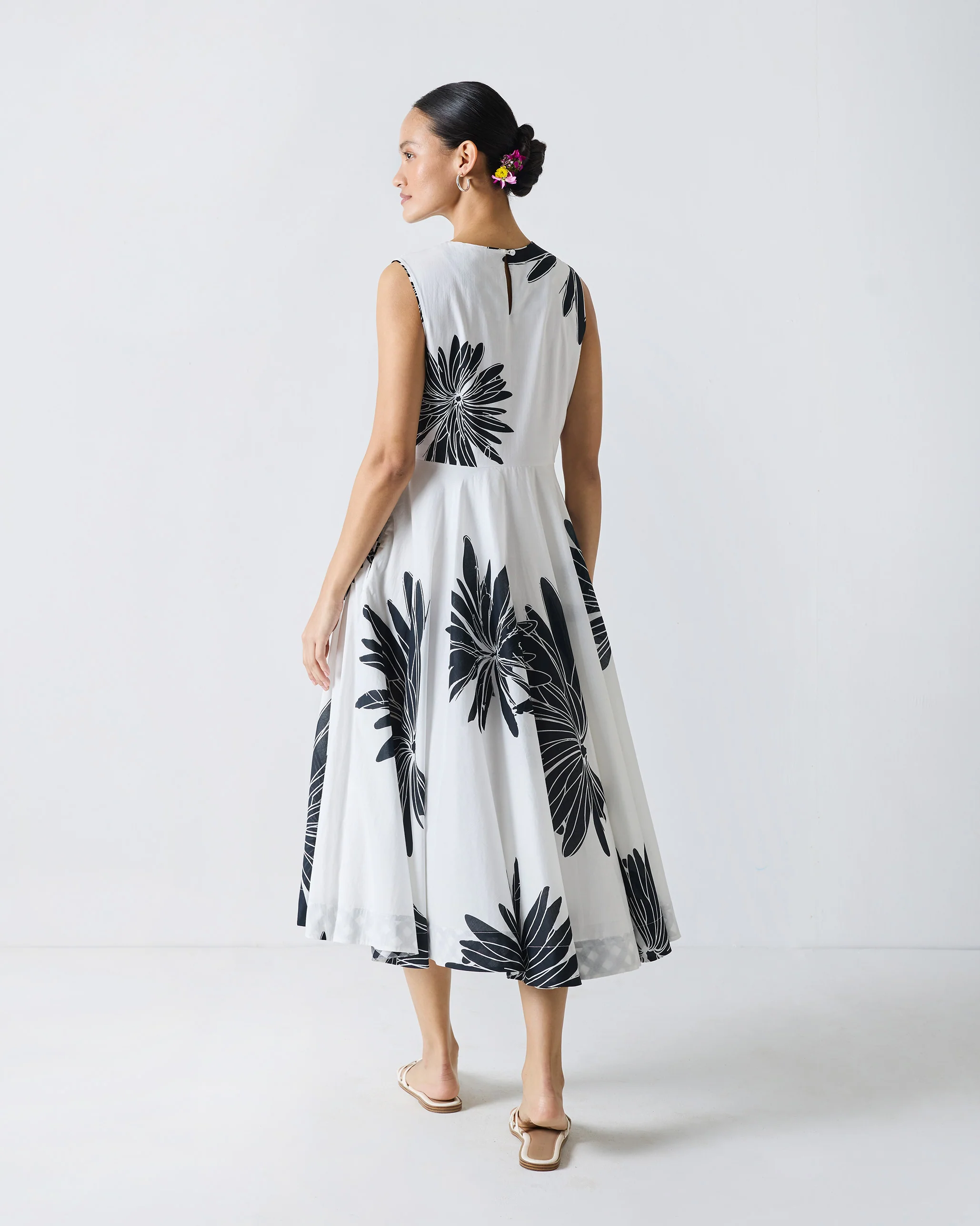 Yoroi Dress - Black & White Print - Image 6