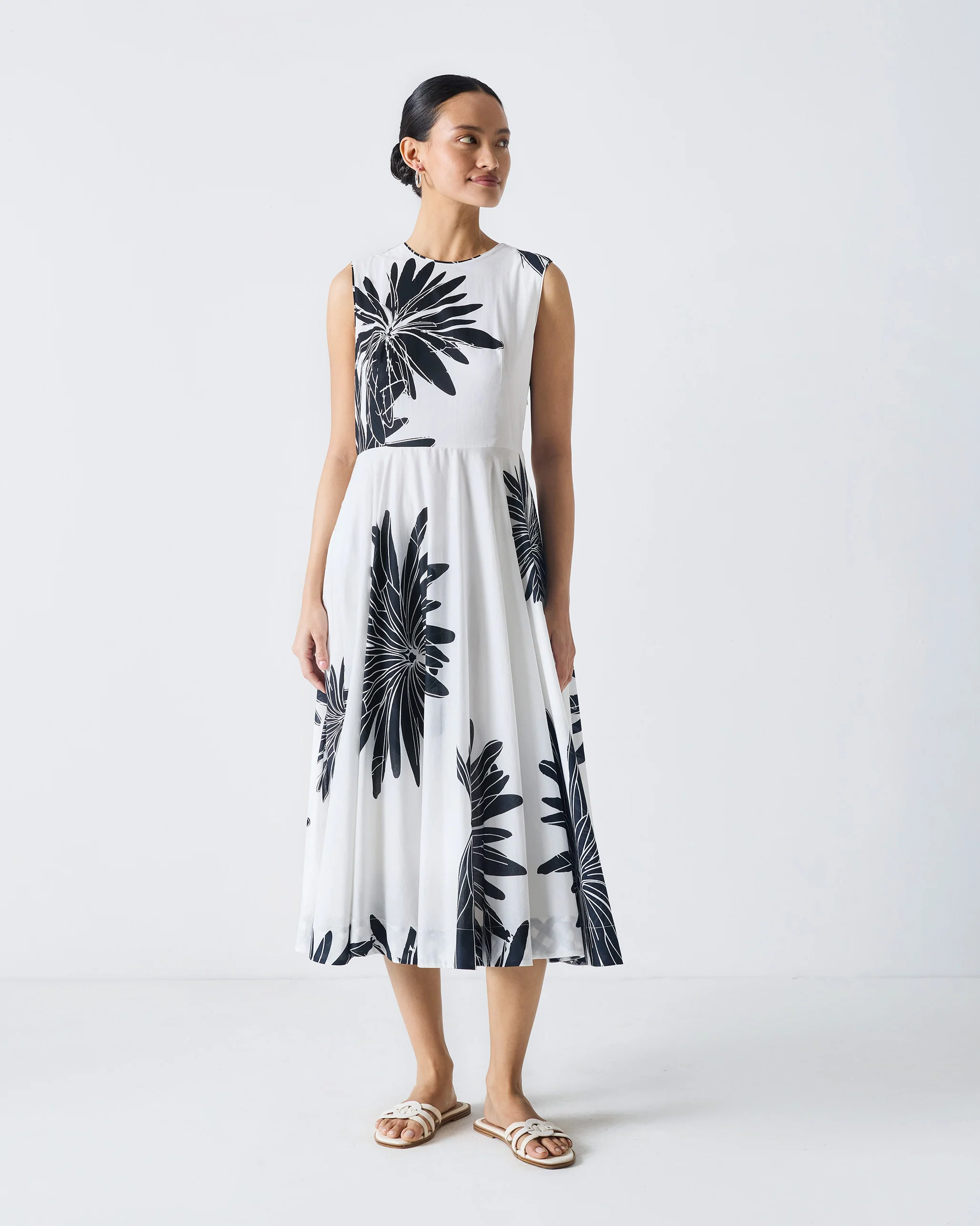 Yoroi Dress - Black & White Print - Image 7