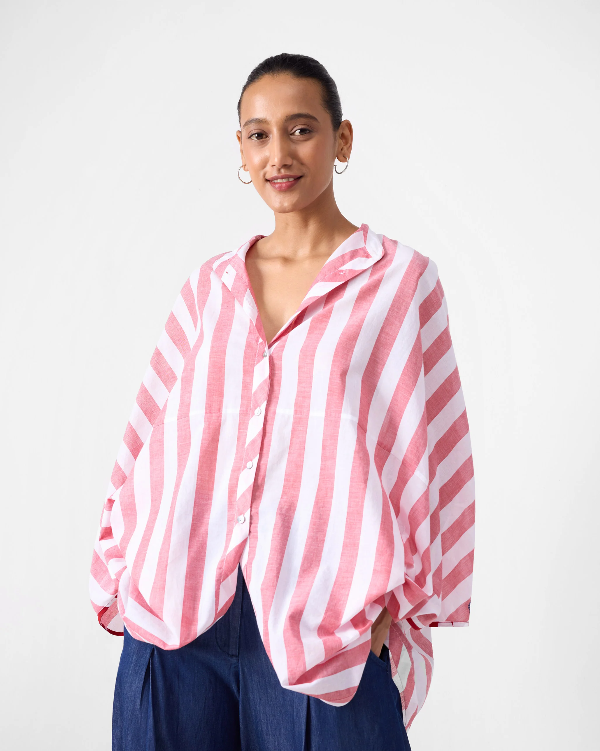 Yuma Top - Red & White Stripes - Image 6