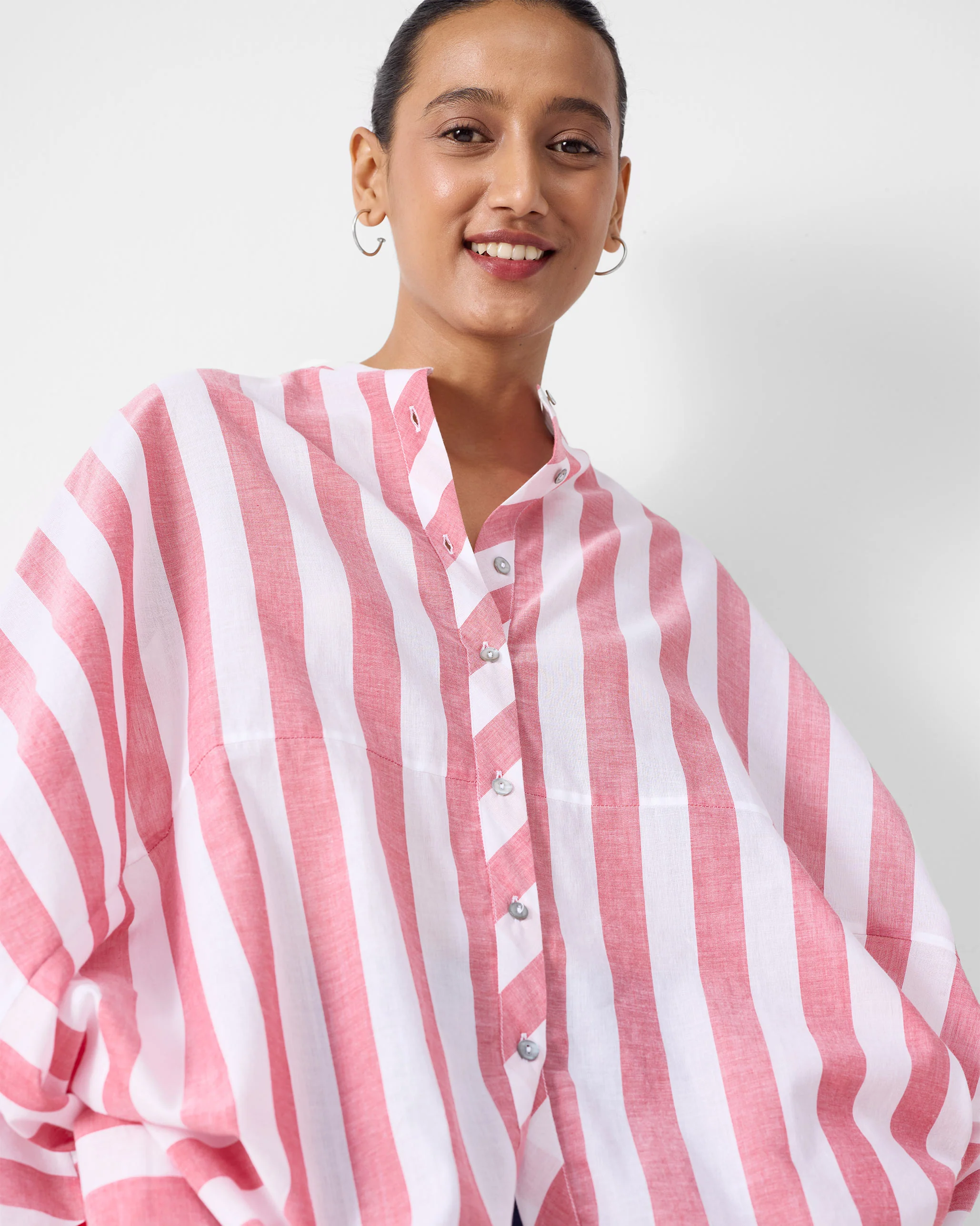 Yuma Top - Red & White Stripes - Image 7