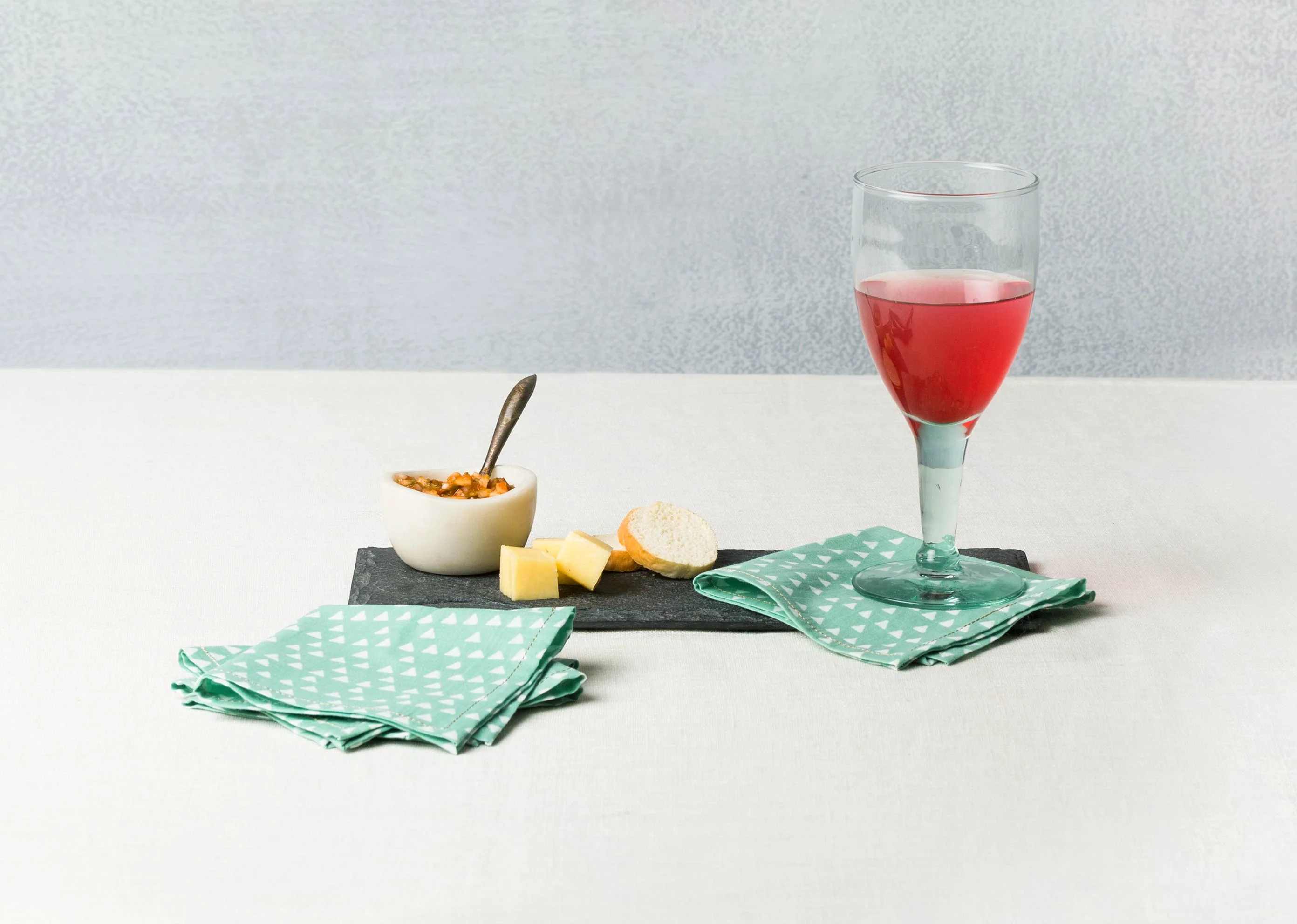 Zan Cocktail Napkins (Set of 6) - Jade - Image 3