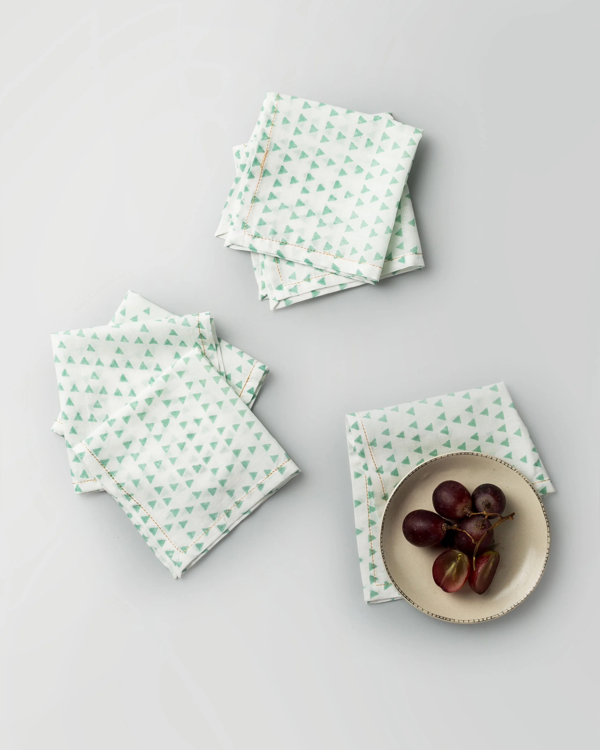 Zan Cocktail Napkins (Set of 6) - White - Image 2