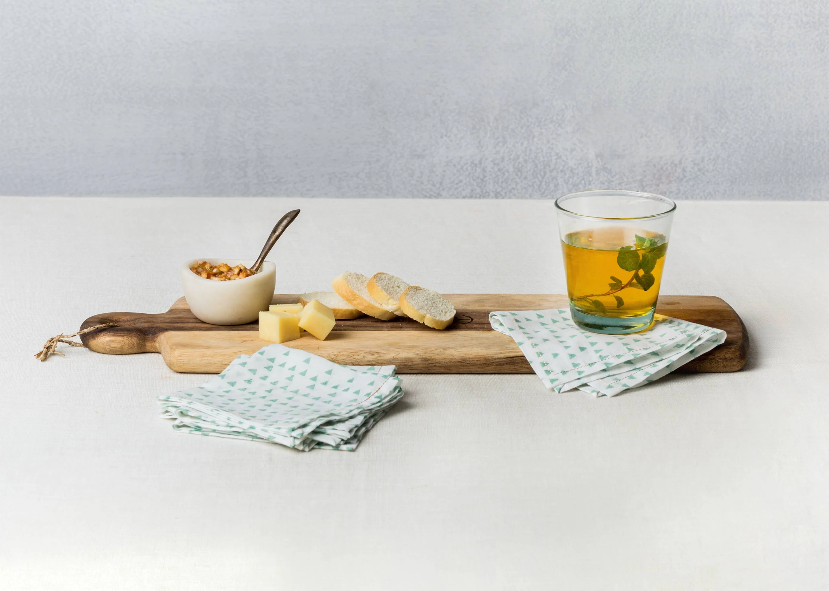Zan Cocktail Napkins (Set of 6) - White - Image 3