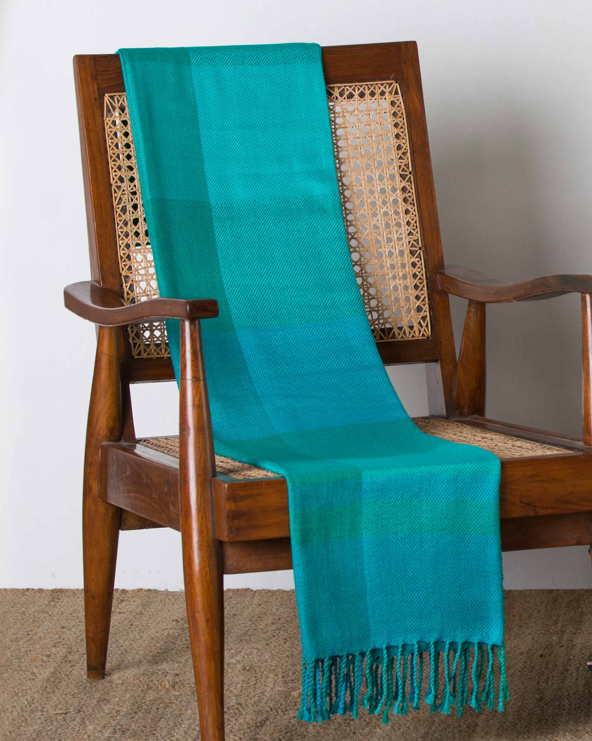 Zanzibar Handloom Throw - Emerald - Image 2