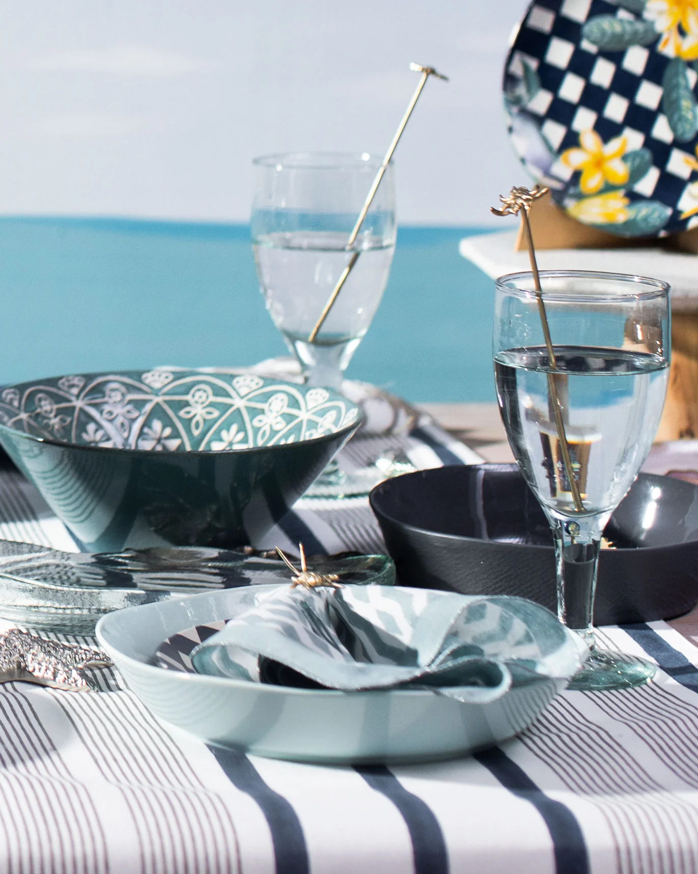 Zanzibar Pasta Bowl - Aqua - Image 5