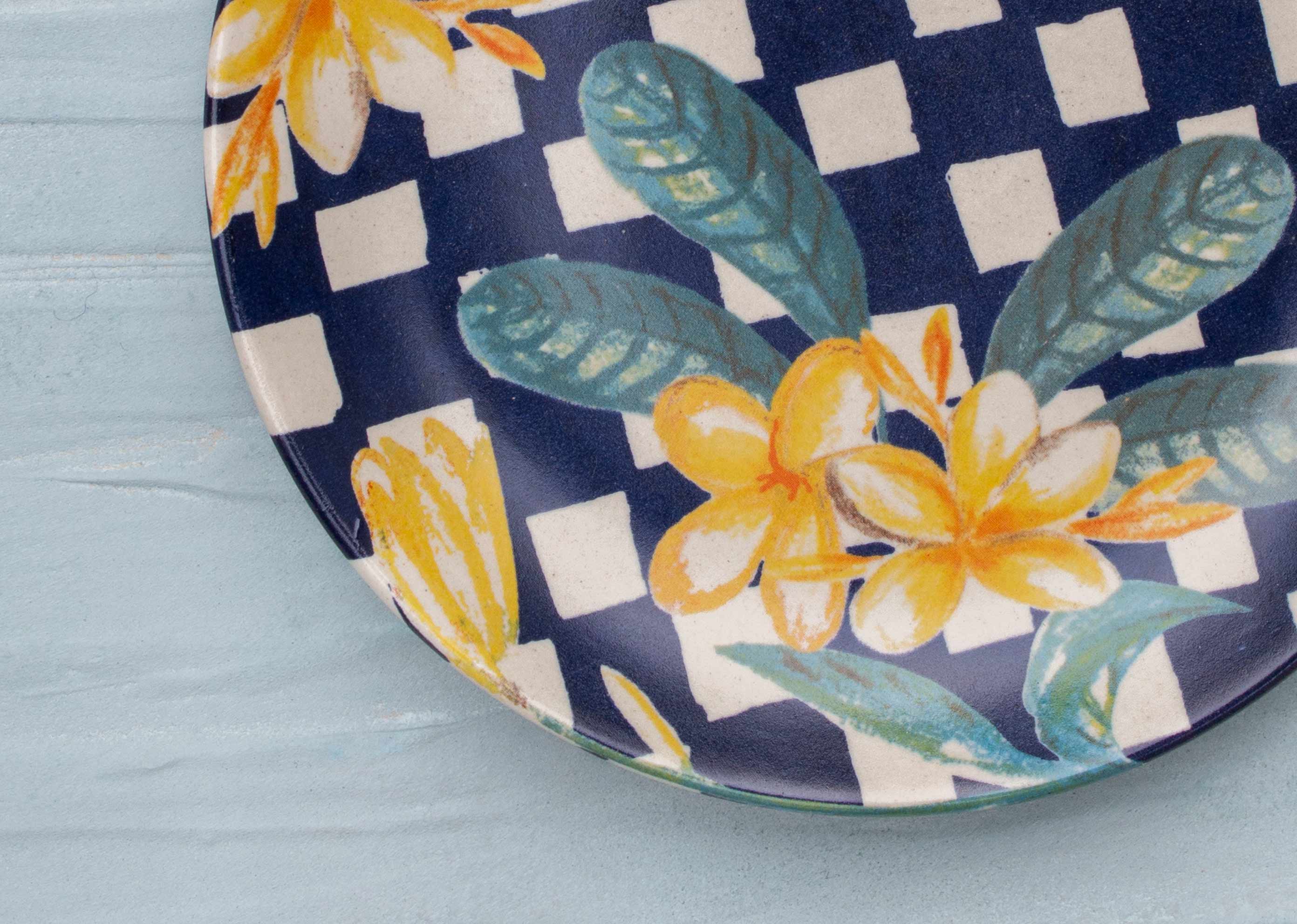 Zanzibar Quarter Plate - Indigo - Image 3