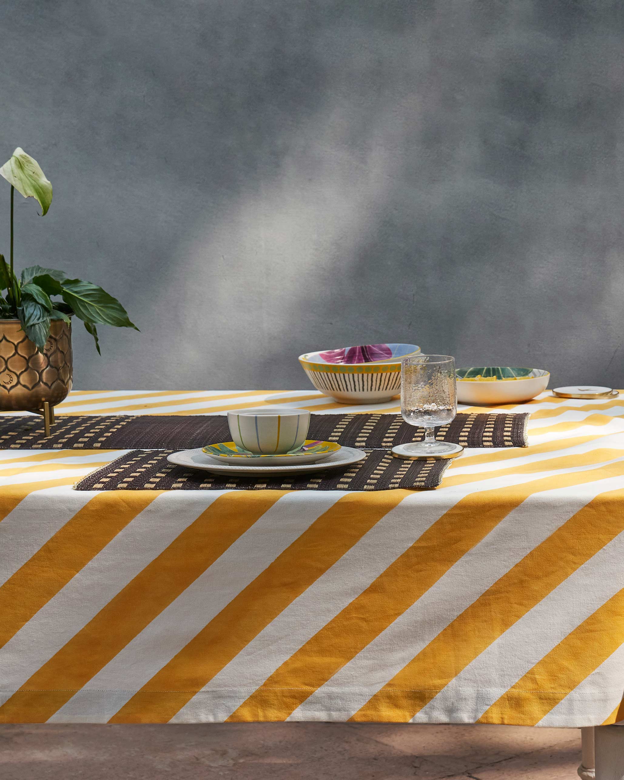 Zanzibar Table Cloth Small - Yellow - Image 4