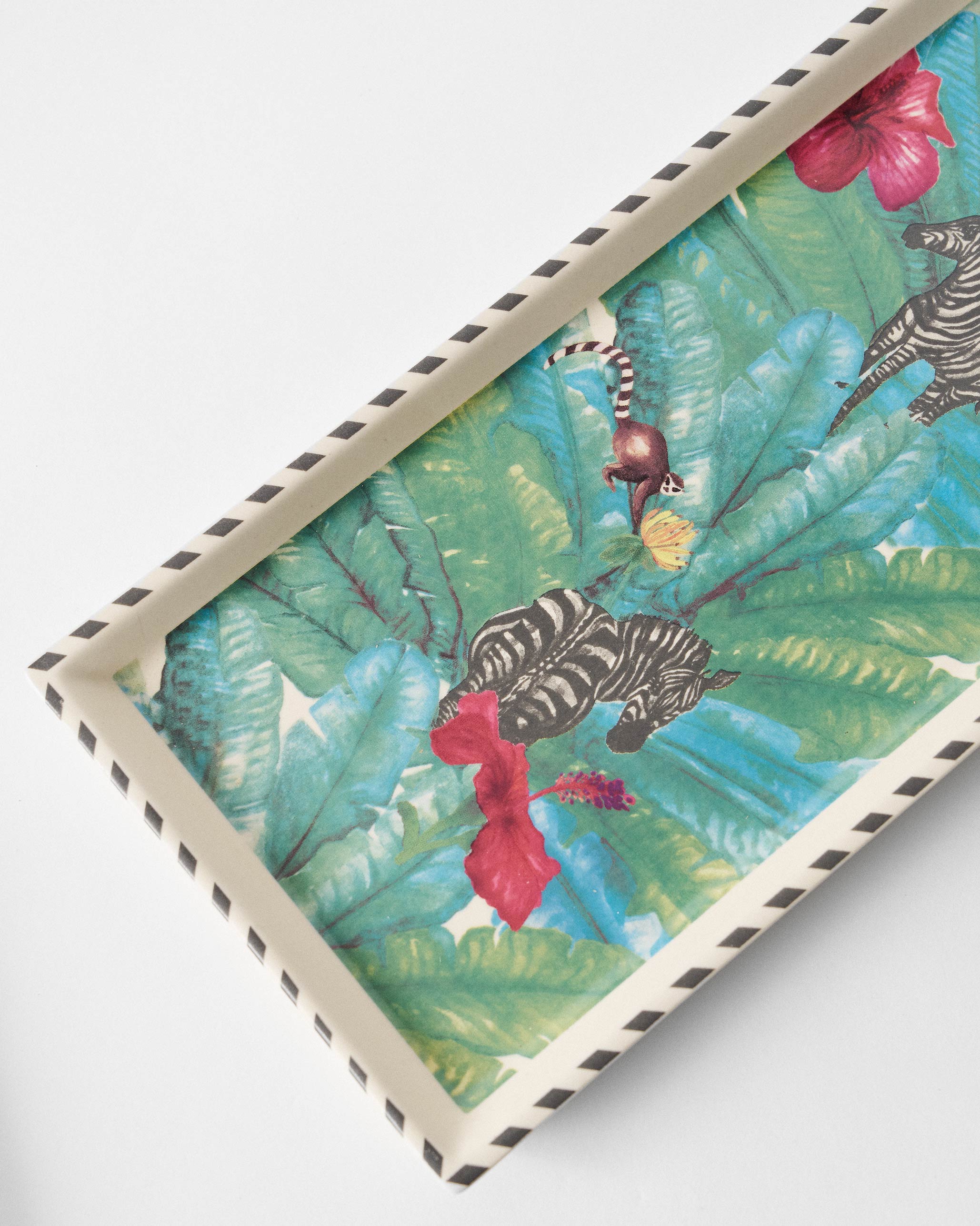 Zebra Lush Cookie Tray With Tong - Image 3