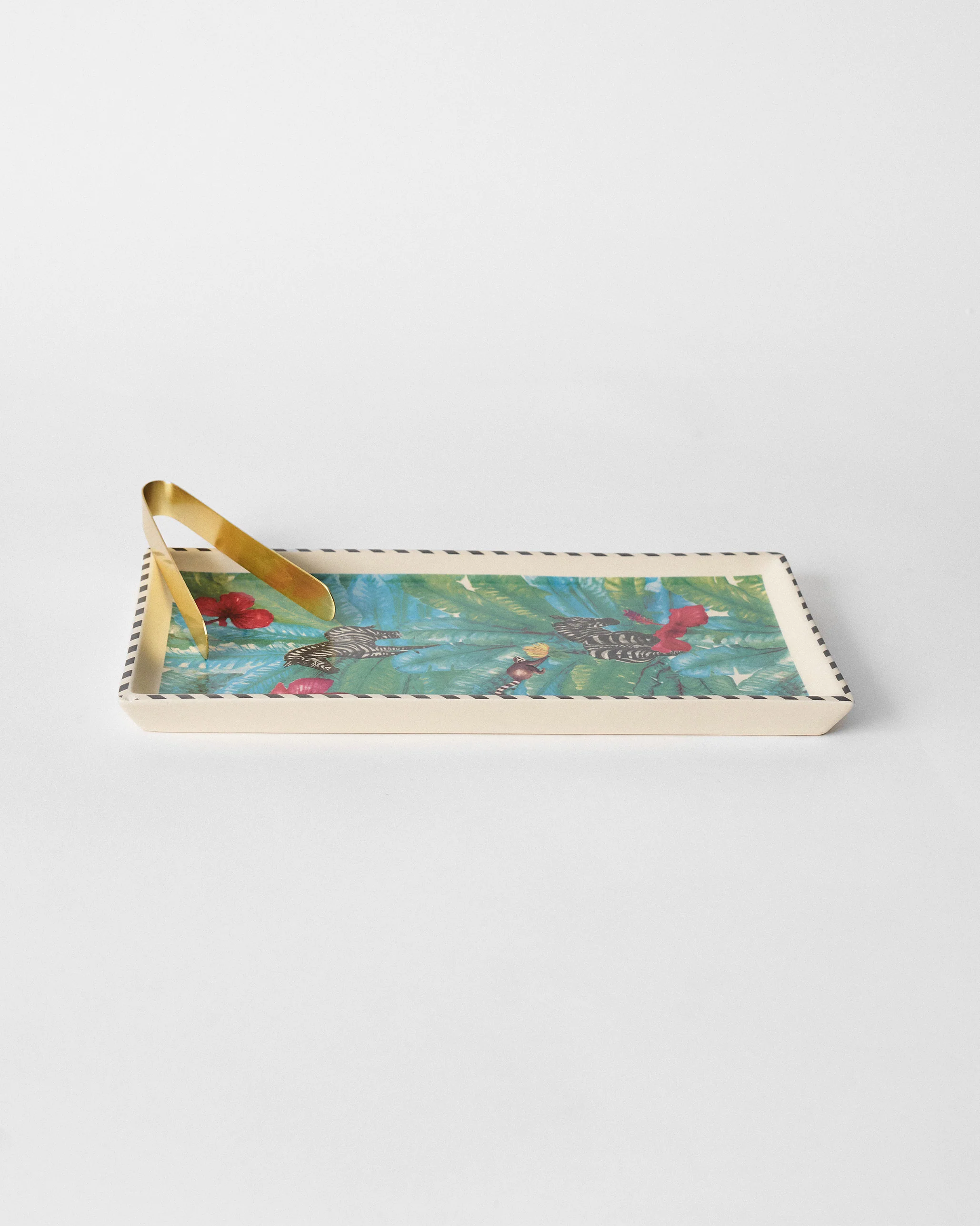 Zebra Lush Cookie Tray With Tong - Image 5