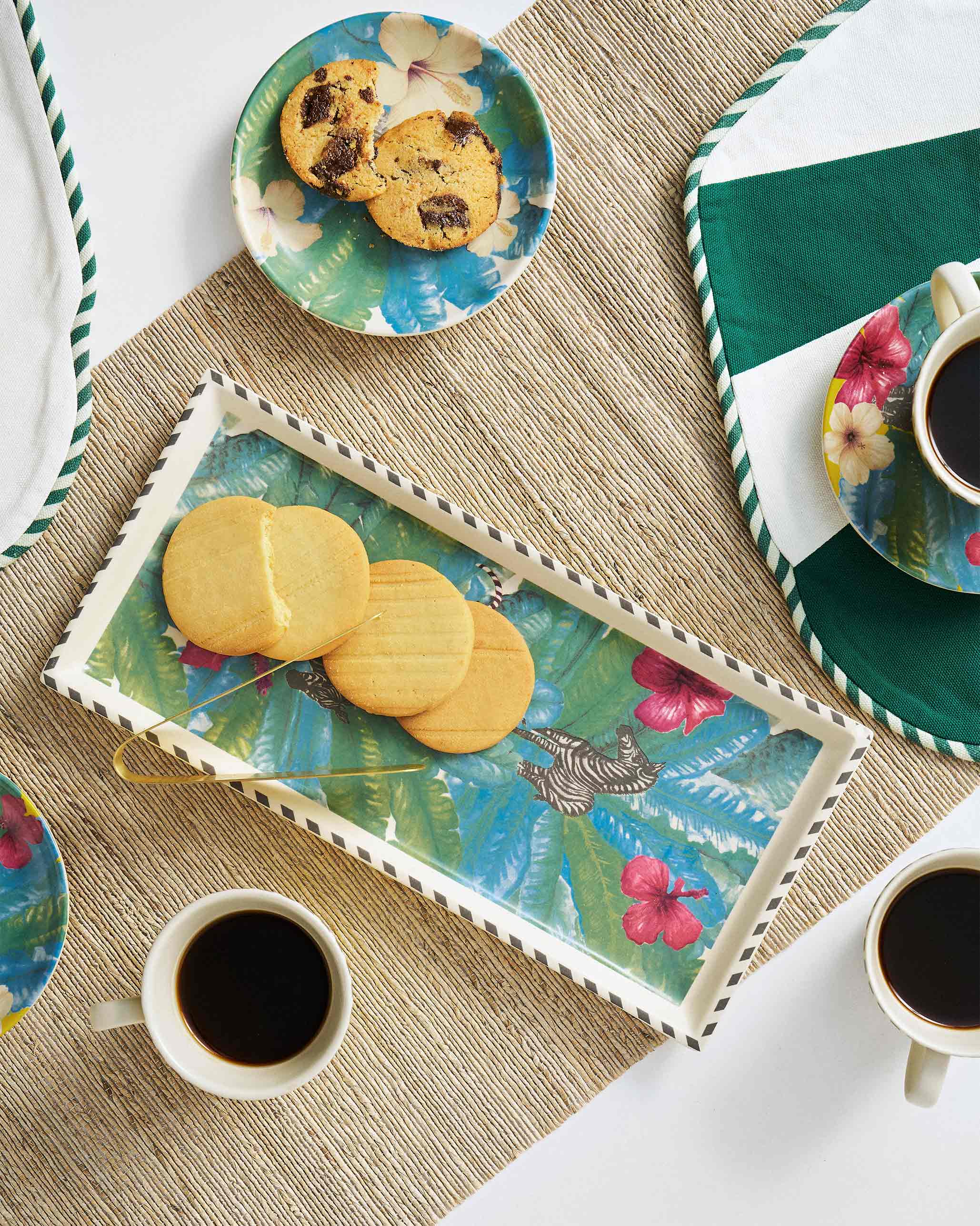 Zebra Lush Cookie Tray With Tong - Image 6