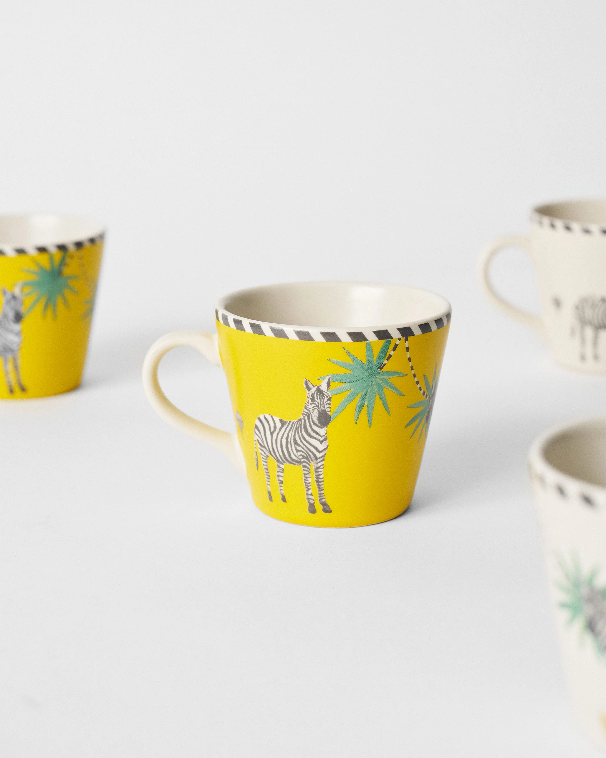 Zebra Lush Espresso Mug - Set of 4 - Image 4