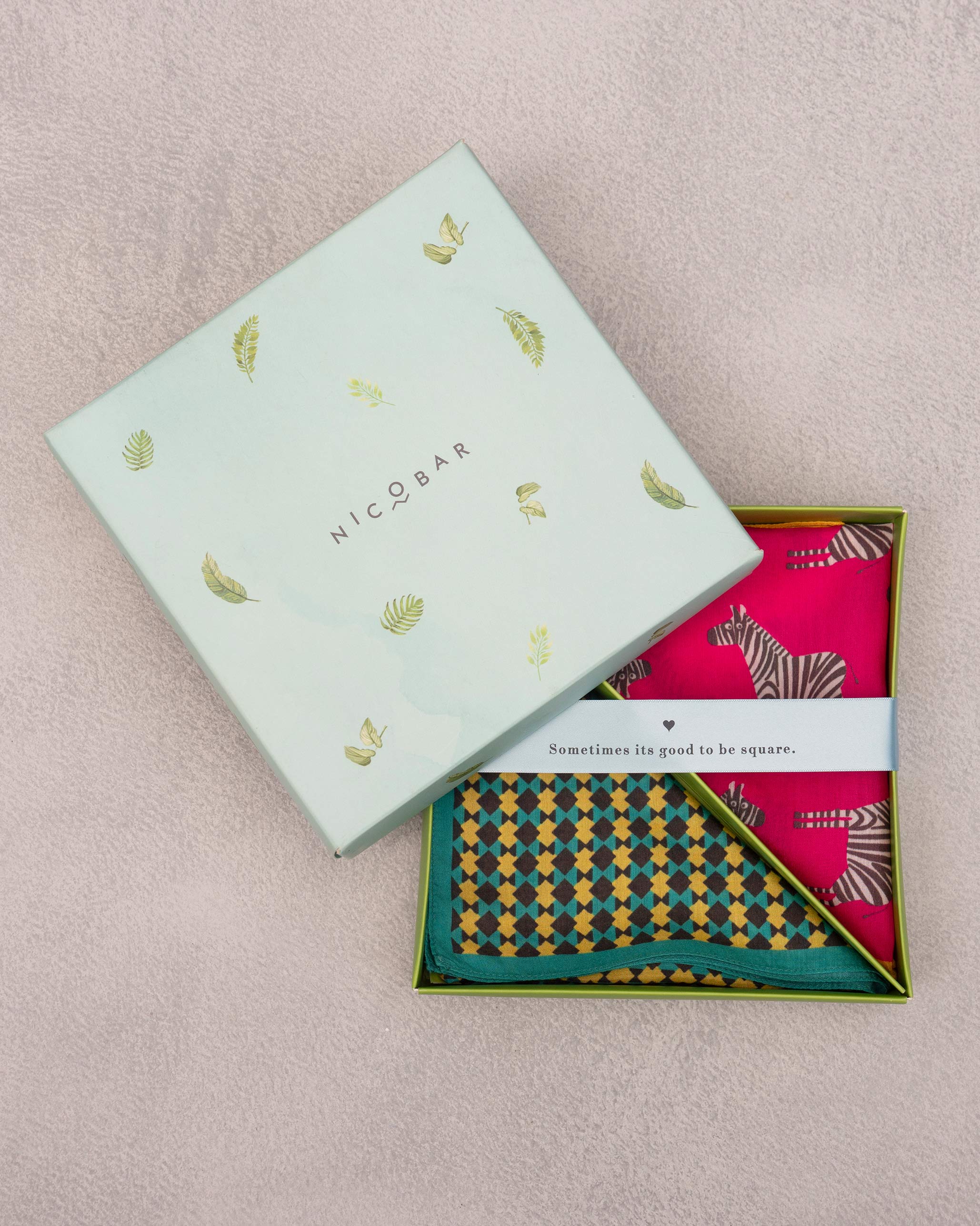 Zebra Pocket Squares - Multi Colour - Image 4