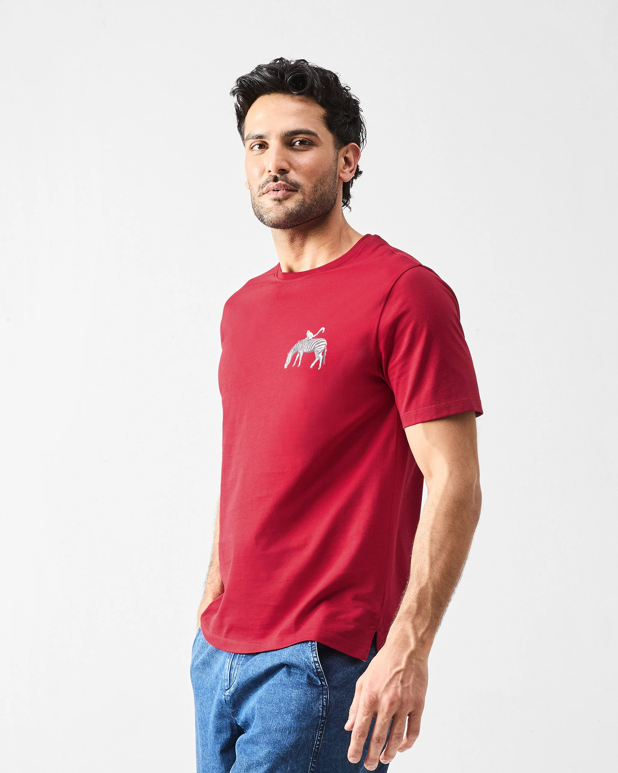 Zebra T-Shirt - Red - Image 3