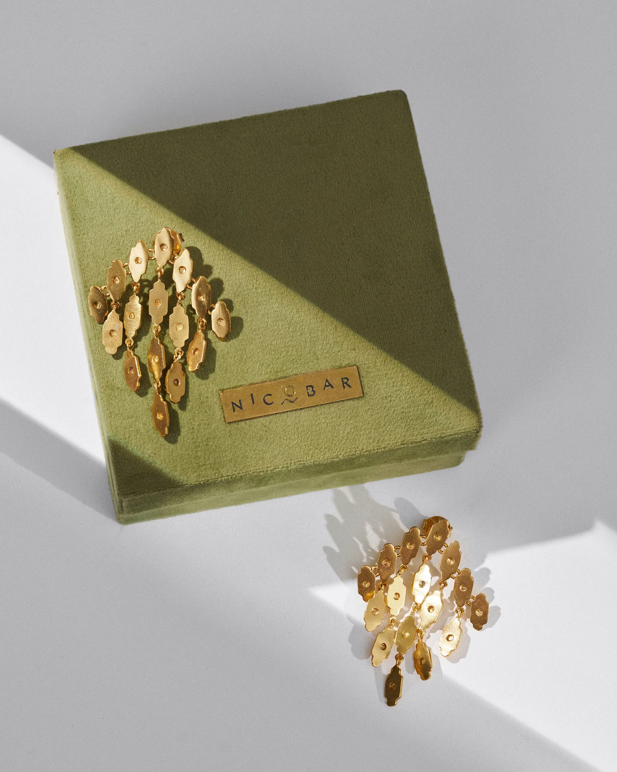 Zedi Drop Earrings - Gold - Image 4