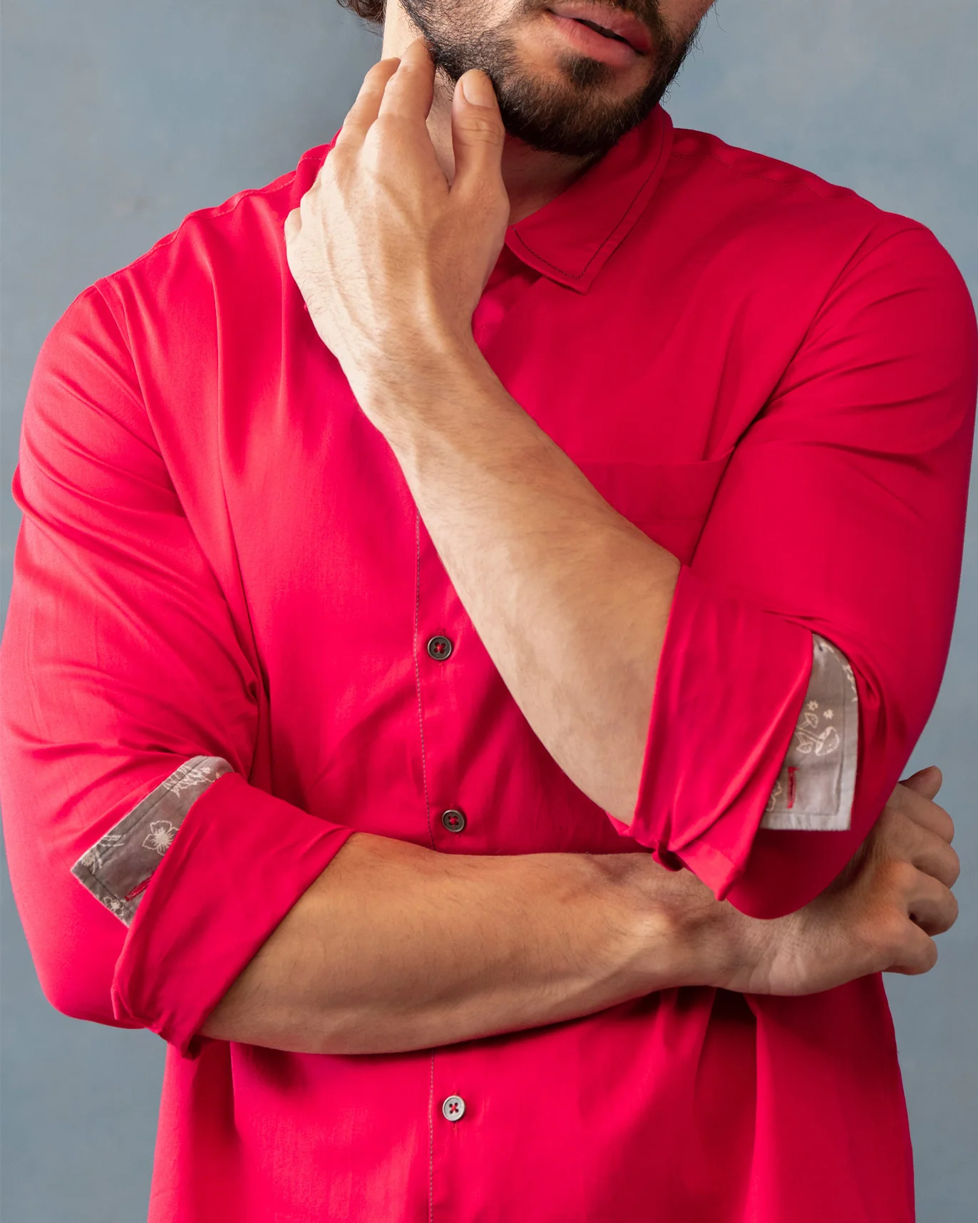 Zenith Pocket Shirt - Fuchsia - Image 2