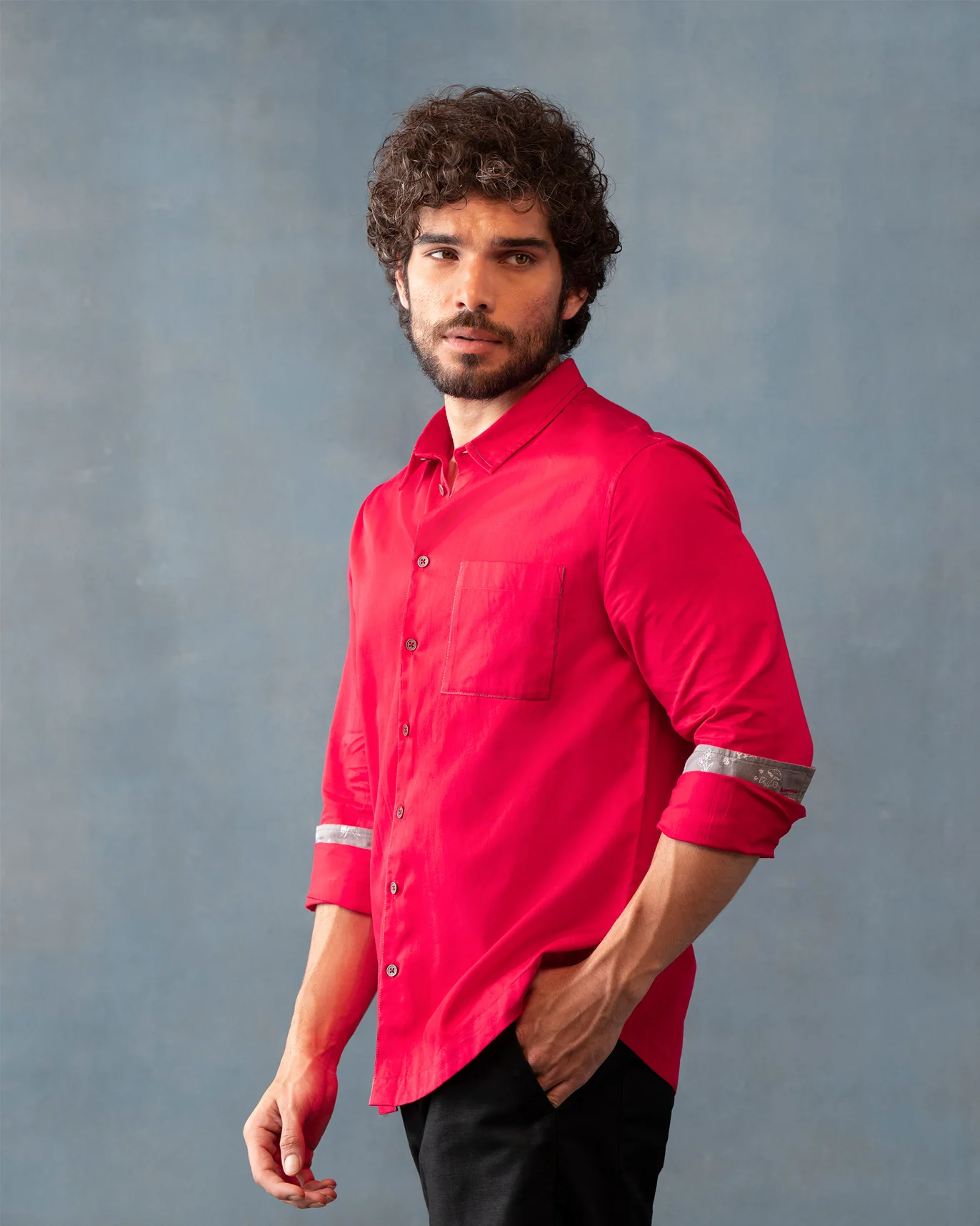 Zenith Pocket Shirt - Fuchsia - Image 3