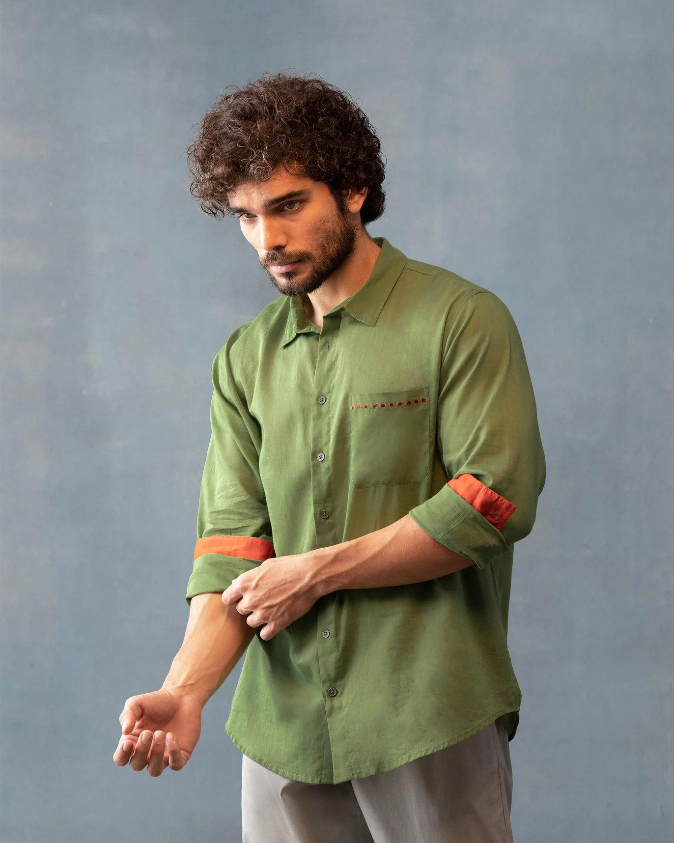 Zenith Shirt- Moss Green - Image 3
