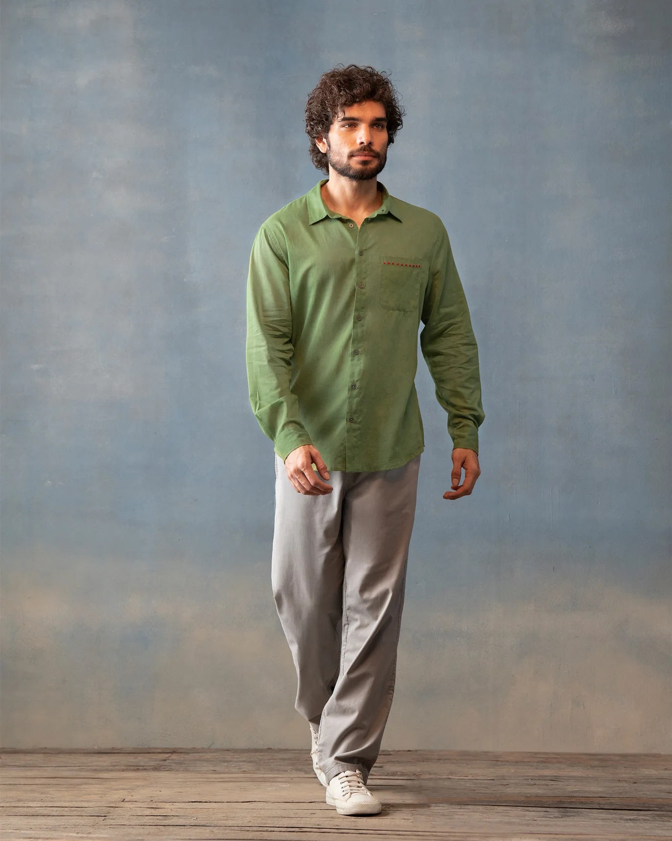 Zenith Shirt- Moss Green - Image 8