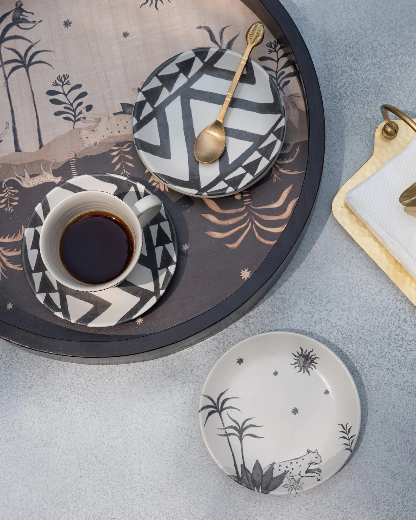 Zuri Tea Plate - Set of 4 - Image 4